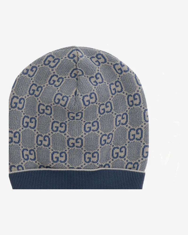 Gucci Girls' Beanie Cotton Navy Hat Navy