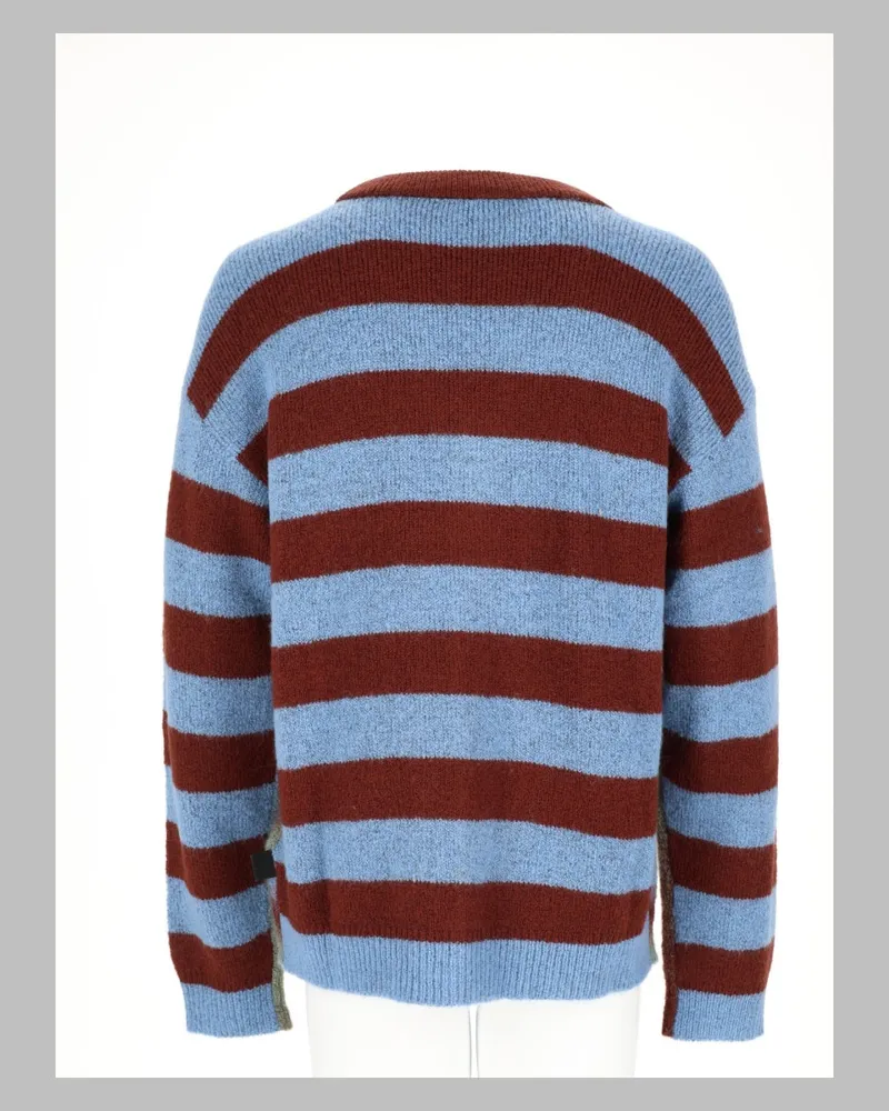Paul Smith Multicolor Striped Wool Blend Cardigan — Multicolor Multicolor