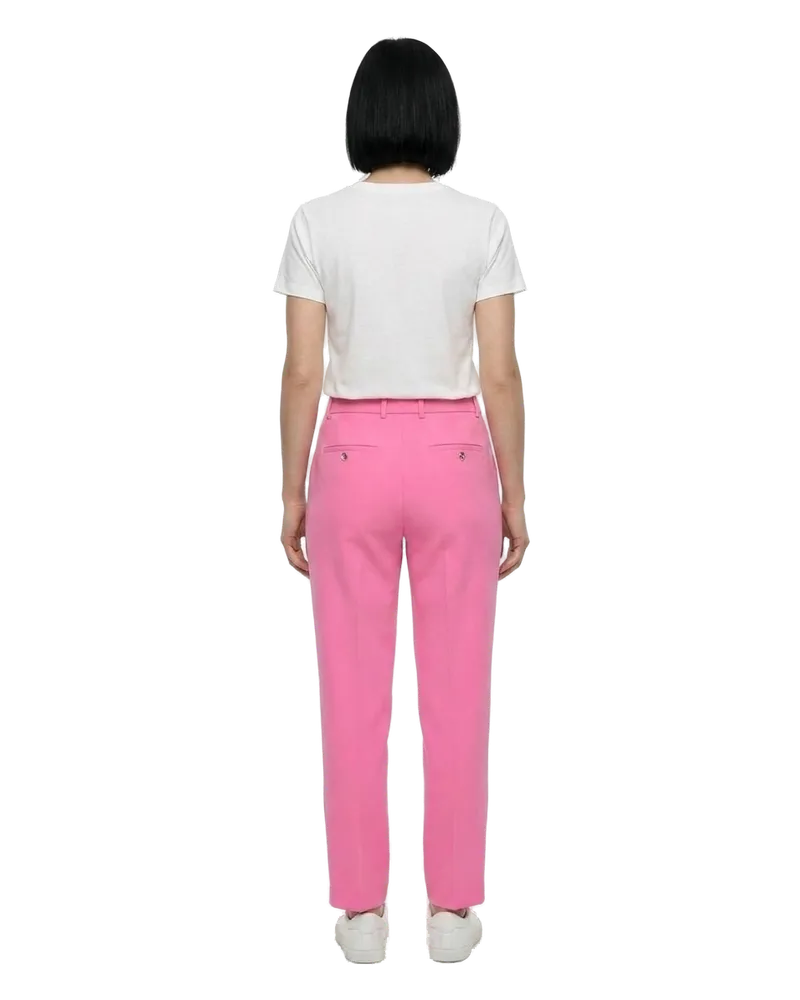 Dolce & Gabbana Women's Pink Elastane Casual Pants Pink