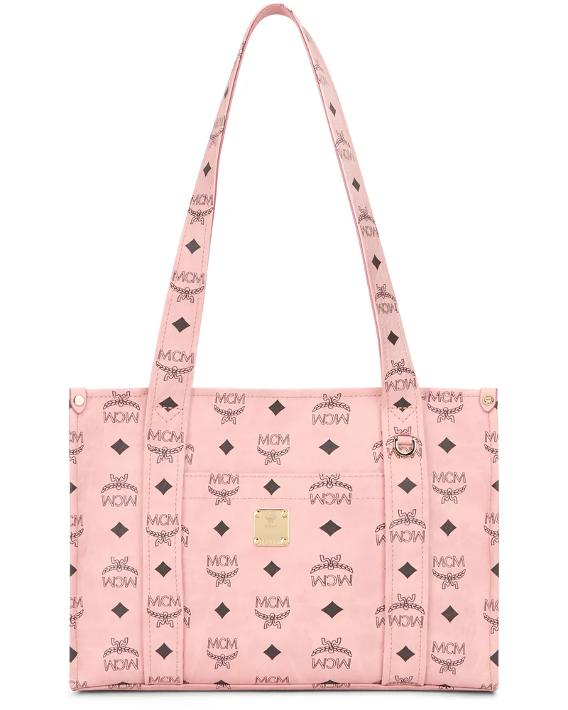 MCM Women's Tote Bag Soft Pink Polyurethane Pink
