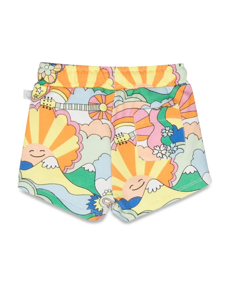 Stella McCartney Multicolour Printed Cotton Bermudas — Multicolor Multicolor