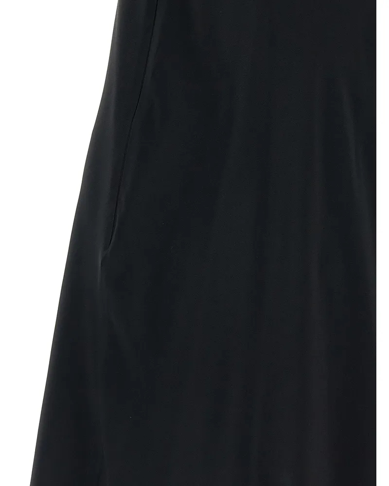 Giovanni Bedin Pearl-Embellished Acetate Silk Dress — Black Black