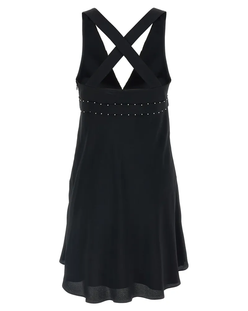 Giovanni Bedin Women's Black Acetate Short Dress Black