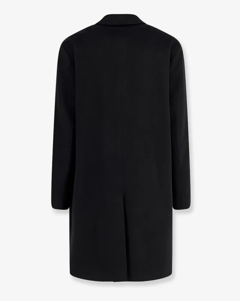 Hevò Men's Coat Cassano Black Virgin Wool Black
