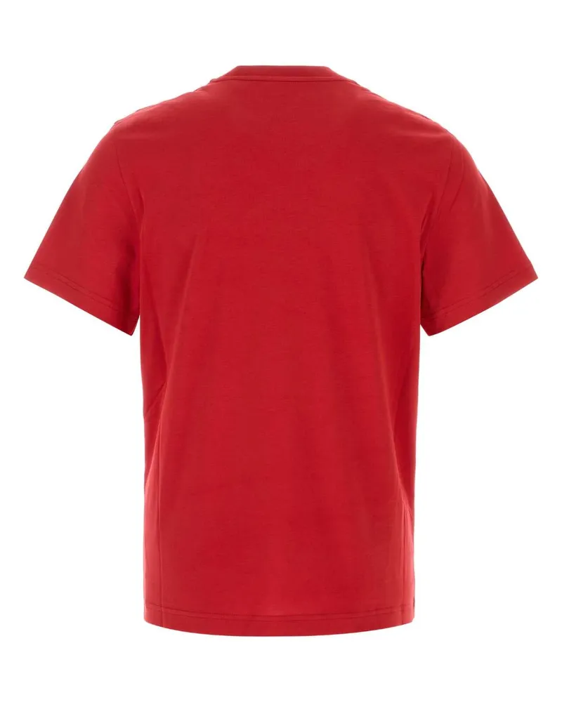 Moncler Men's Red Cotton T-Shirt Exterior Exterior: T-shirts And Polos Red