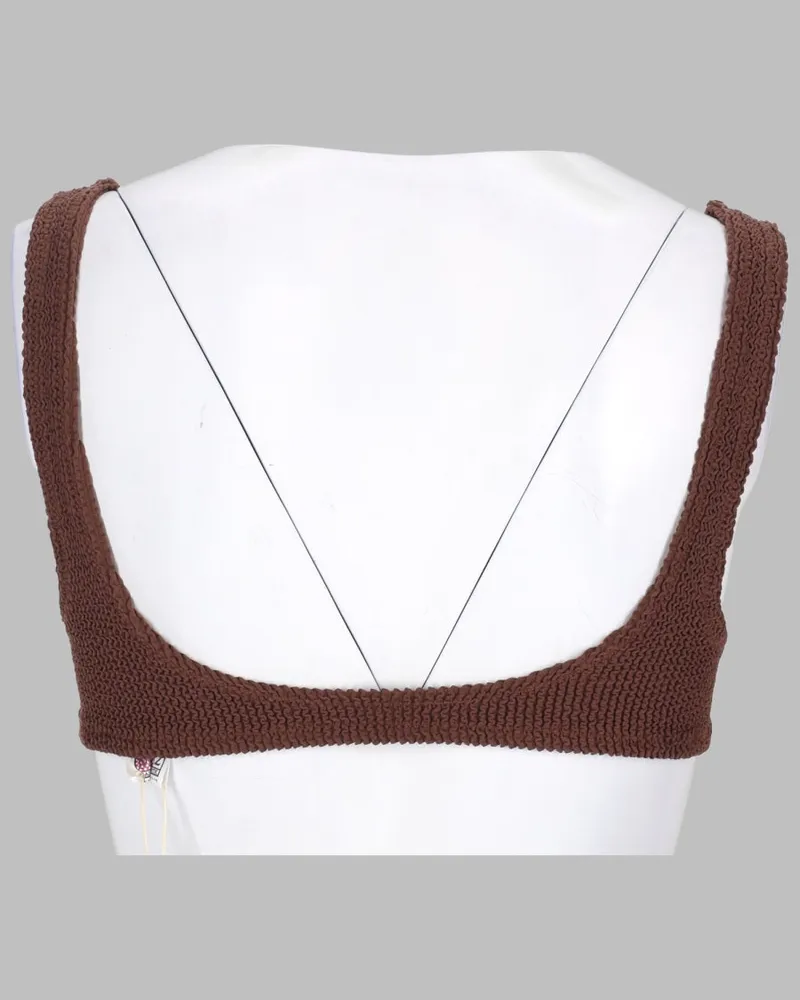 MC2 Saint Barth Bikini Top — Brown Brown