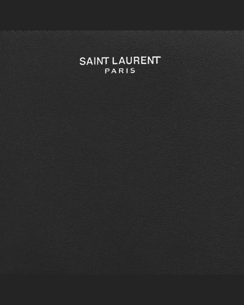 Saint Laurent Men's Leather Wallet With Logo Black & Cardholders Black