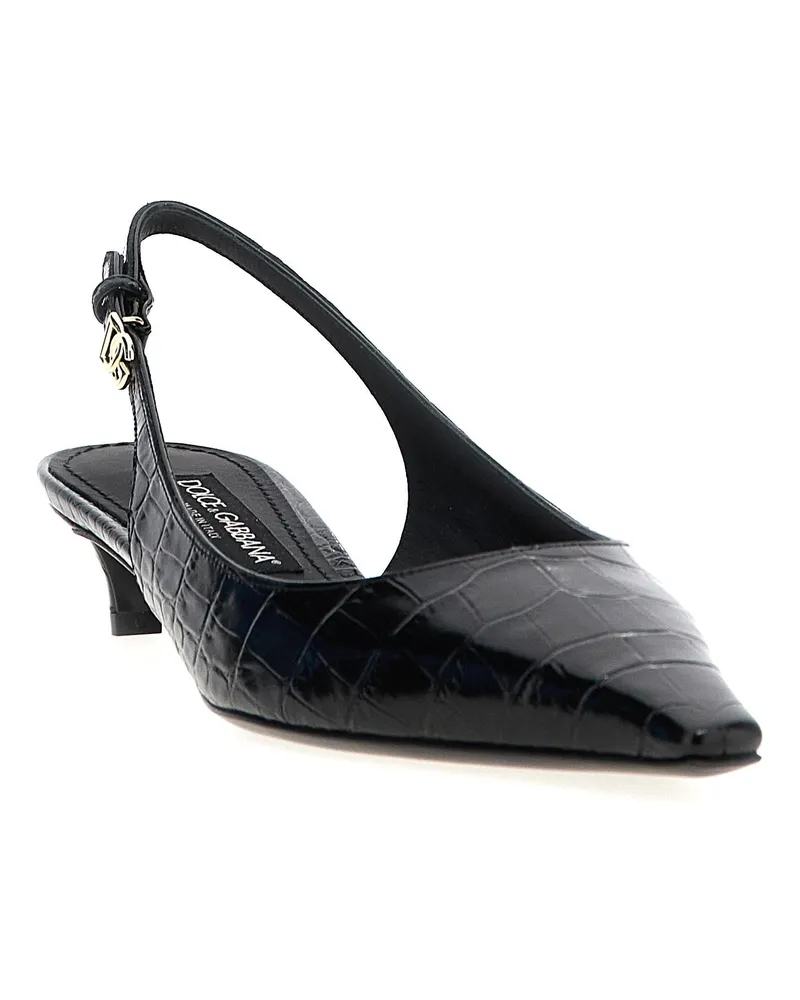 Dolce & Gabbana Slingback Heel — Black Black