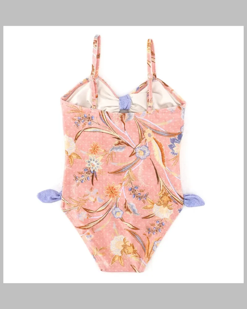 Zimmermann Indra One-Piece Swimsuit — Pink Pink
