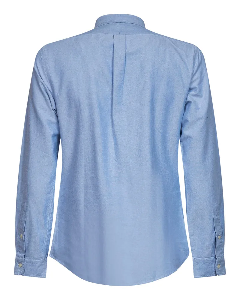 Ralph Lauren Men Oxford Shirt Cotton Light Blue Blue