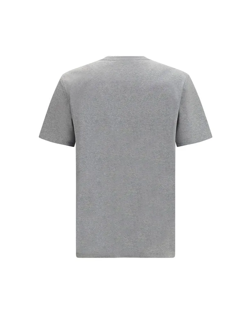 Balmain Men Gray Cotton T-Shirt Gray
