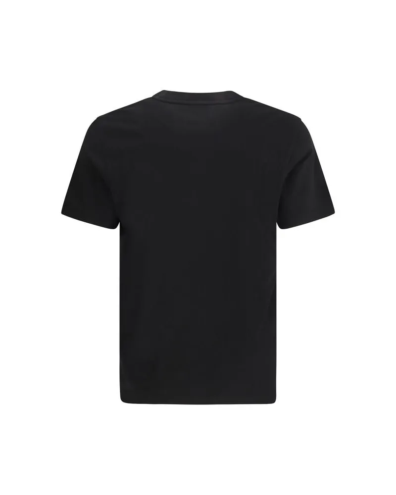 Moncler Logo-Patched Cotton T-Shirt — Black Black