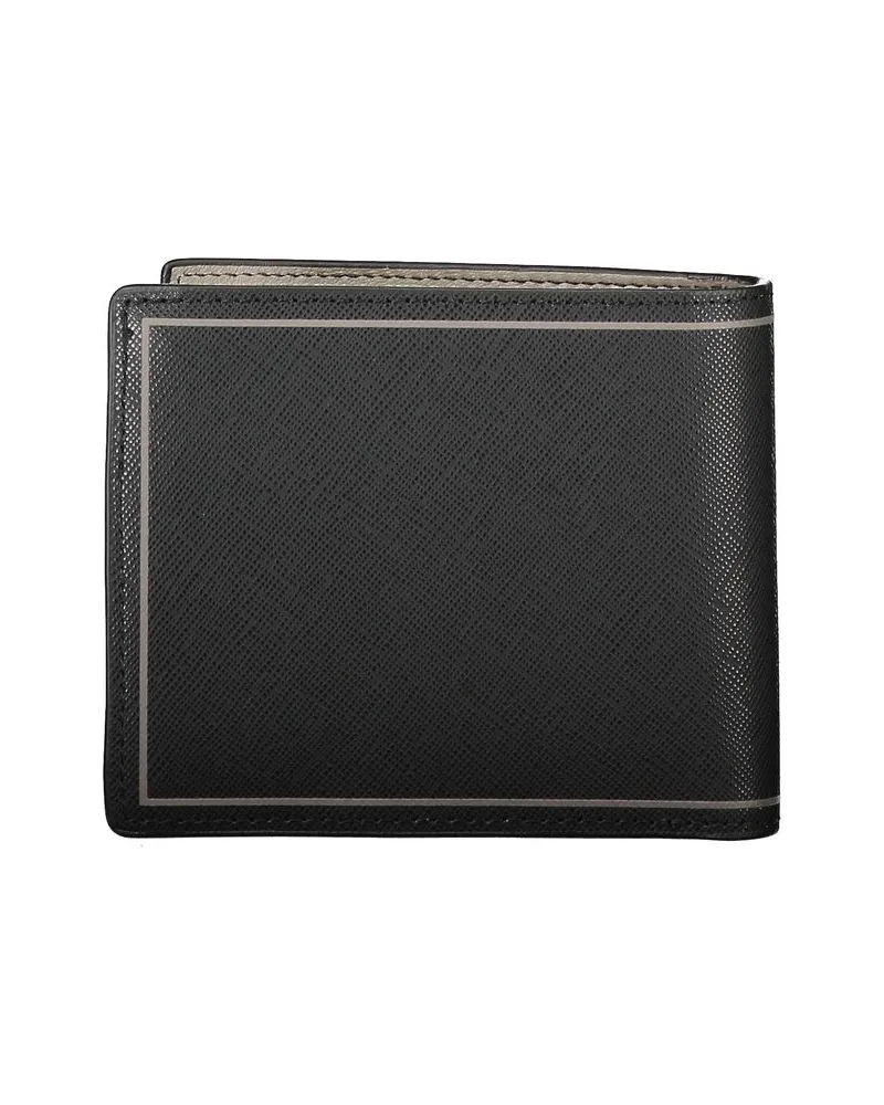 Tommy Hilfiger Saffiano Wallet — Black Black