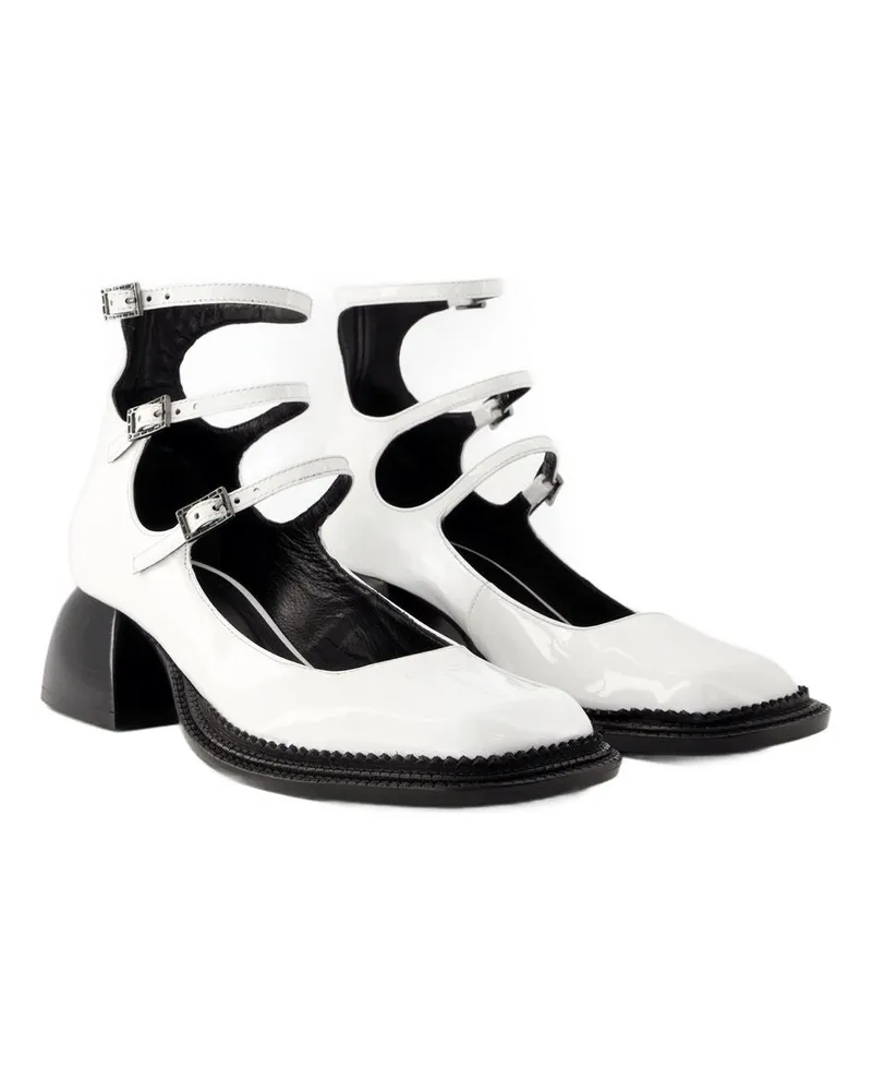 NODALETO Women's Bulla London Pump White Leather White