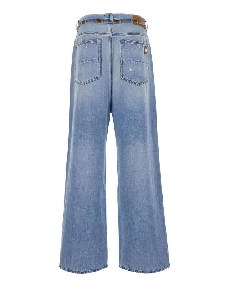 Amiri Men's Denim Jeans Light Blue Cotton Blue