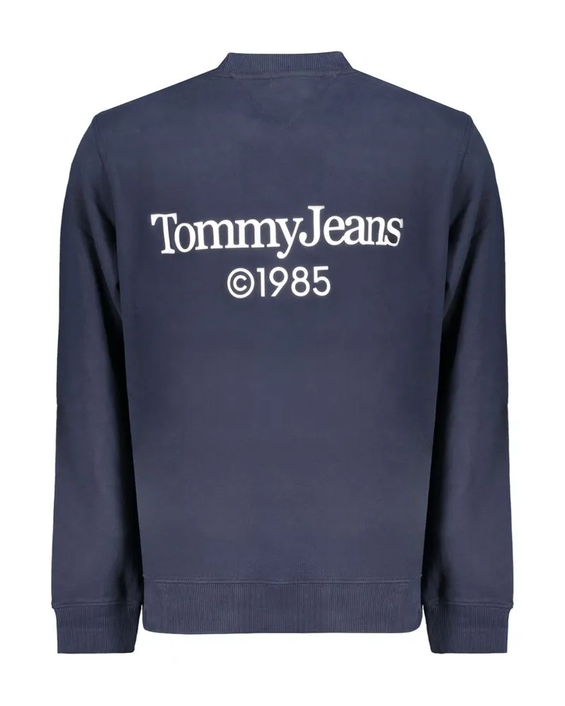 Tommy Hilfiger Logo-Embroidered Cotton Sweatshirt — Blue Blue