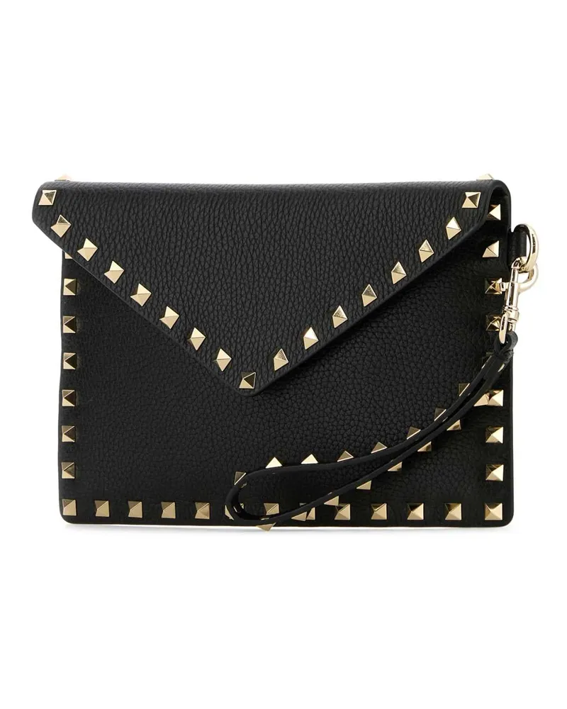 Valentino Garavani Women's Flat Clutch Black Calf Black