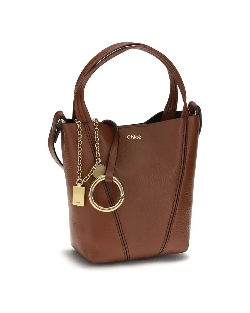 Chloé Women's Brown Calf Leather Bos Taurus Shoulder Bag Brown