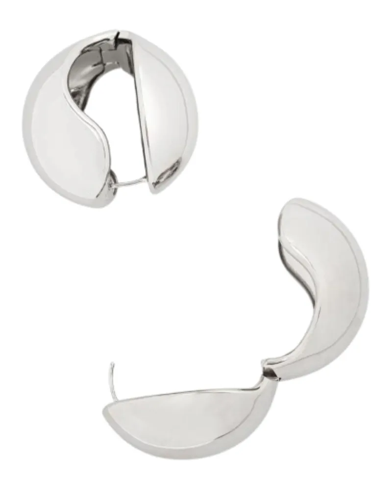 COPERNI Women's Earrings Xl Logo Creole Silver Brass Silver