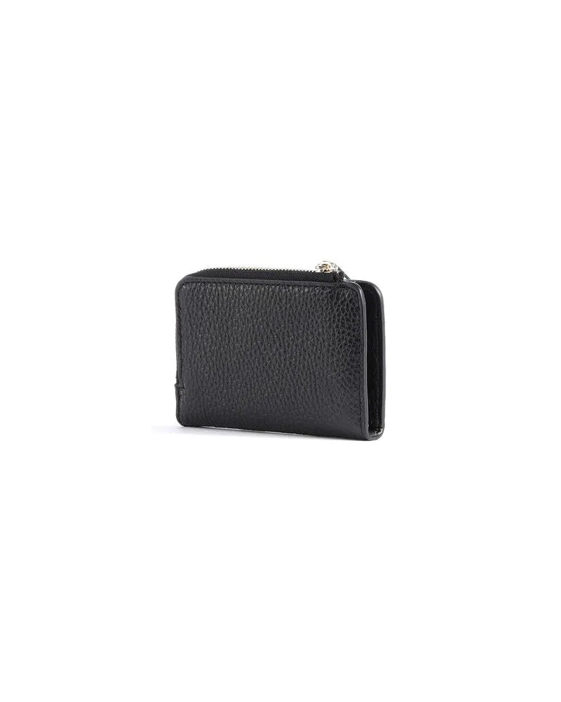 Coccinelle Women's Card Holder Black Cowhide Bags - Card-Holders Black
