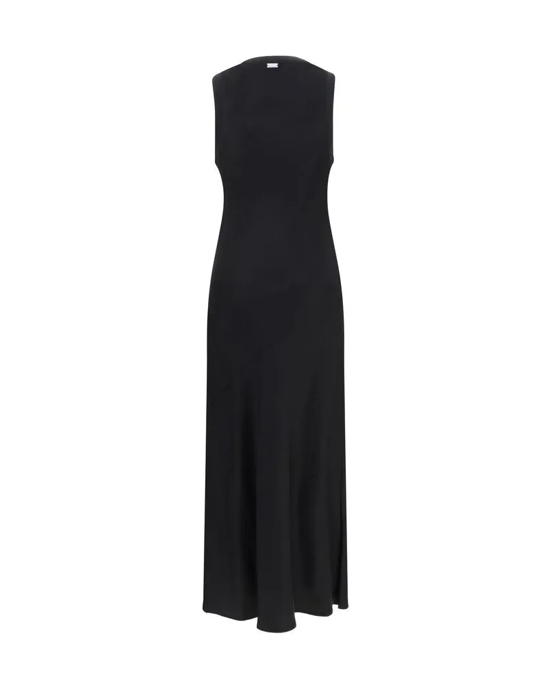AMI Paris Women's Black Viscose Casual Dress Black
