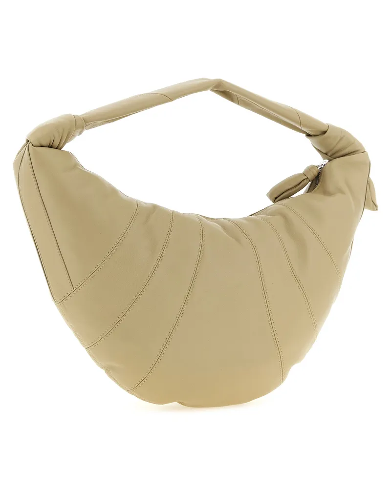 Christophe Lemaire Women's Beige Lamb Leather Shoulder Bag Beige