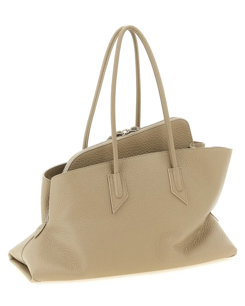 ATTICO Women's Beige Bovine Leather Shoulder Bag Beige