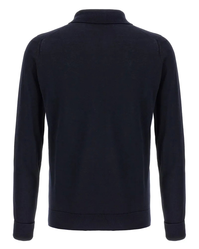 John Smedley Finchley Polo Shirt — Navy Navy