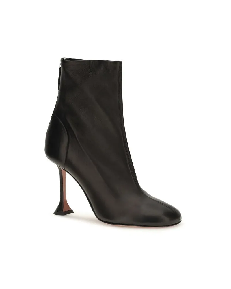 Amina Muaddi Iris Ankle Boot — Black Black