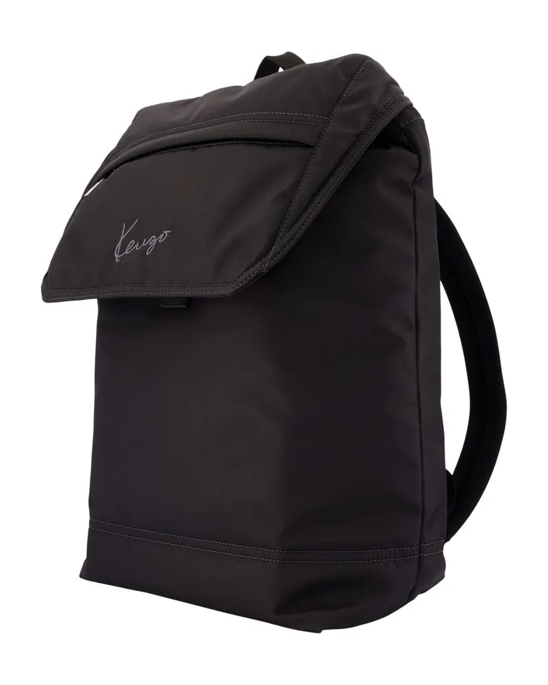 Kenzo Men's Nylon Backpack Black Black