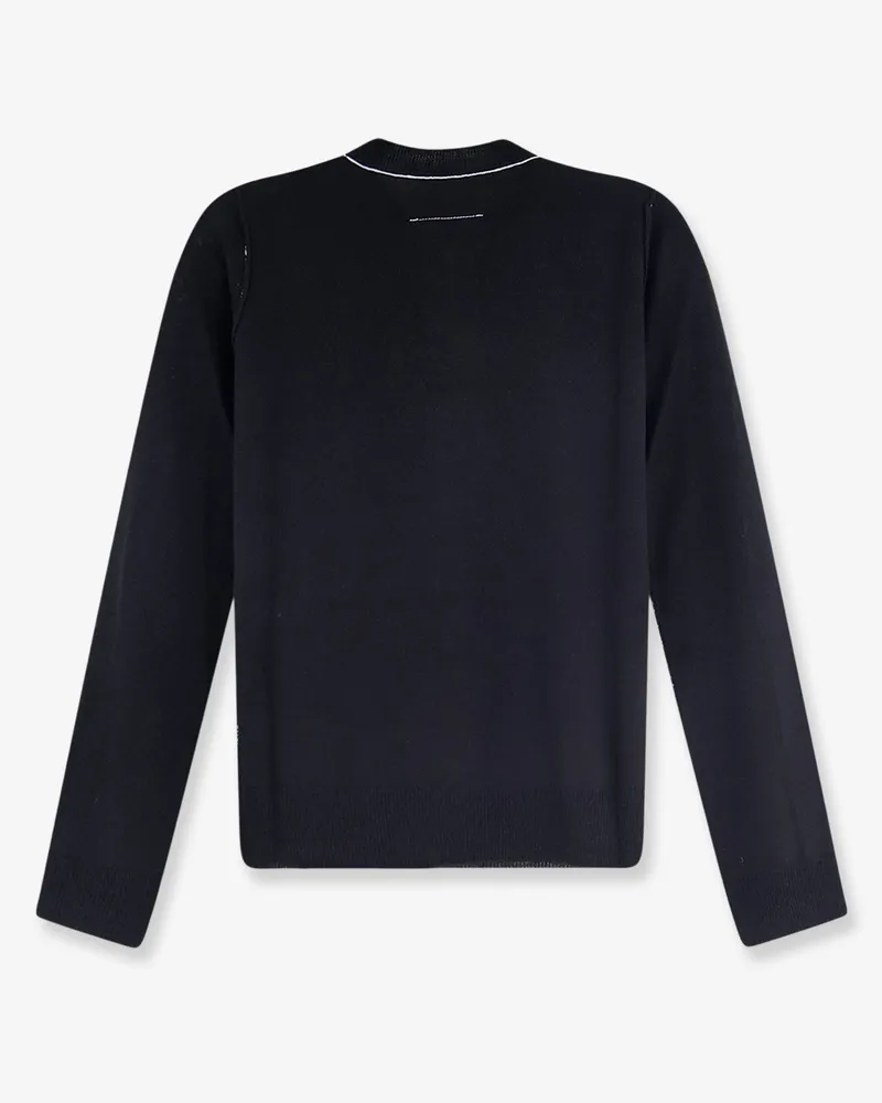 Maison Margiela Women's Sweater Virgin Wool-Blend Black Black