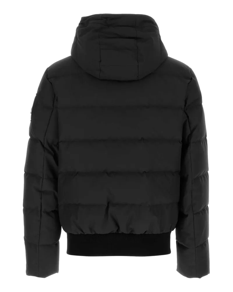 Moose Knuckles Men's Black Polyester Cloud Bomber Down Jacket Blkblk Piumini Black