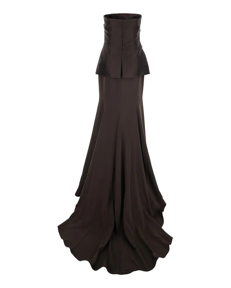 Solace London Women's Maxi Dress Alia Brown Polyester Brown