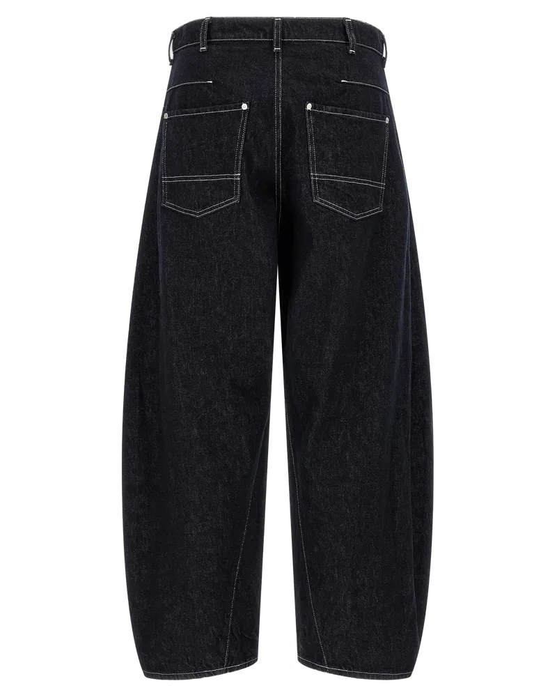 Comme des Garçons Wide Balloon Silhouette Jeans — Blue Blue