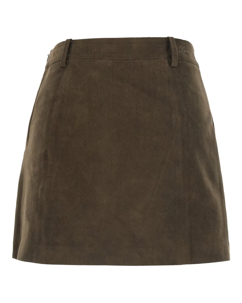 Dunst Alter-Suede Mini Skirt — Brown Brown