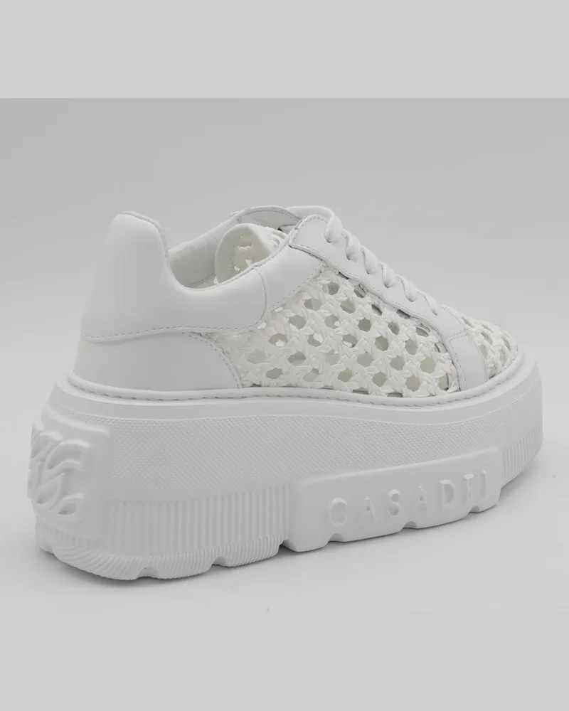Casadei Women's Sneakers Bianco _cover Tex-Le Sole El Tex/le White