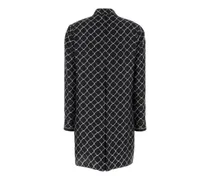 Printed Silk Dress — Black