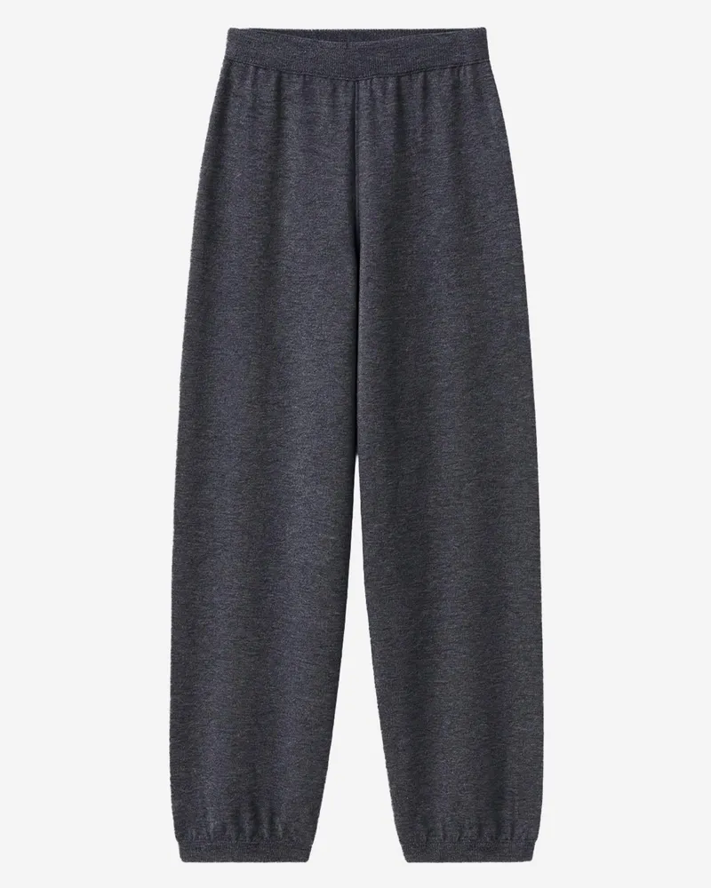 FRANKIE Shop Women's Jogging Pants Olia Wool-Blend Grey Trousers Gray