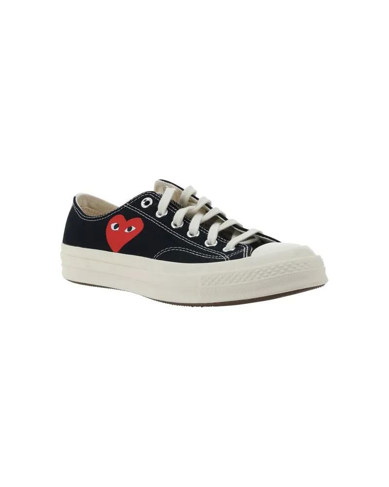 Comme des Garçons Cotton Low Top Sneakers — Black Black
