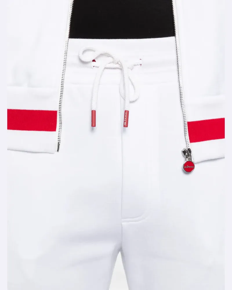 Kiton Men's Contrasting-Trim Tracksuit Ss26 White