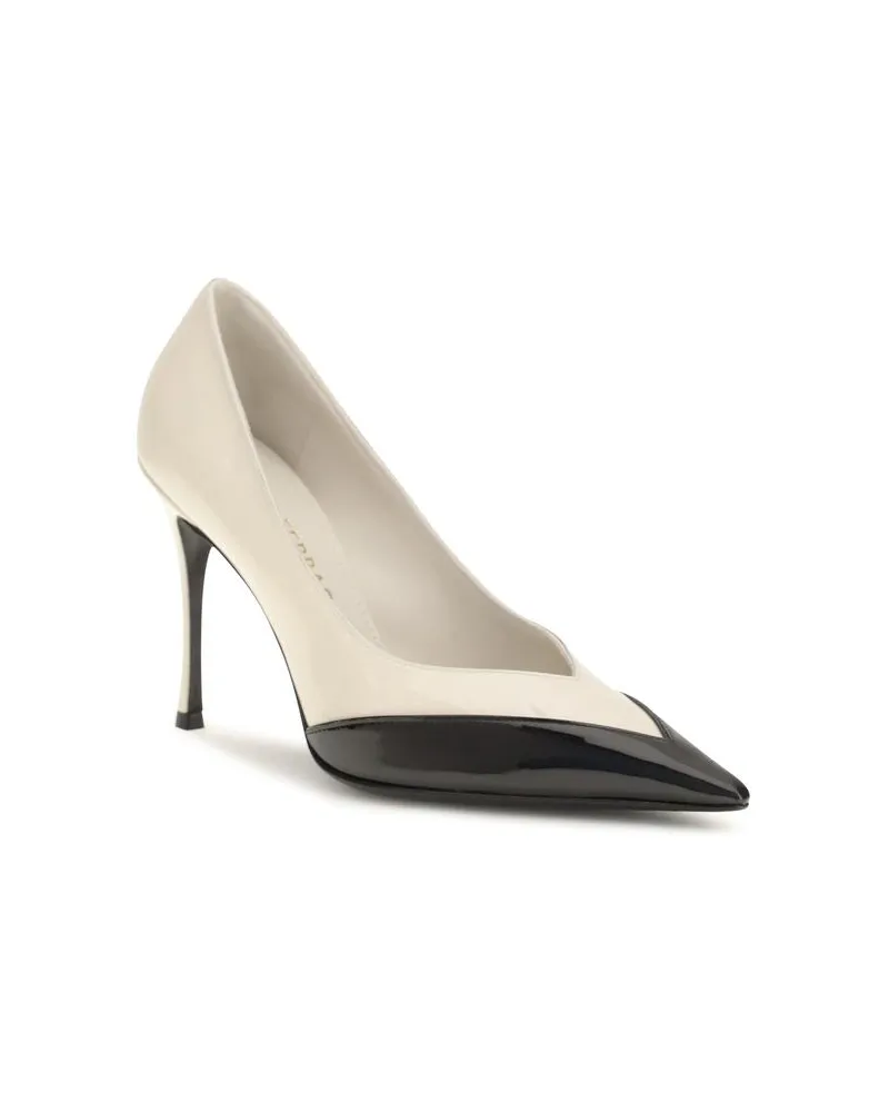 Ferragamo Two-Tone Patent Leather Pumps — Multicolor Multicolor