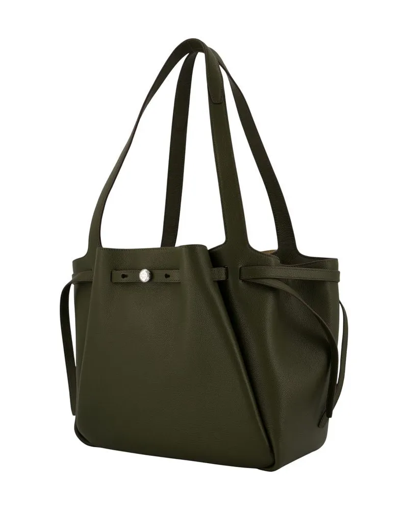 Tory Burch Women's Romy Shopper Bag -  Leather Green Calfskin Totes-Shopping-Bags Green