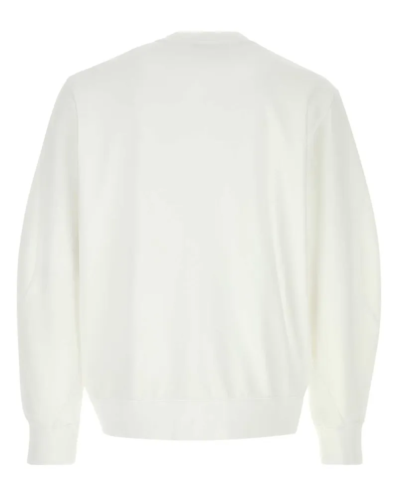 Givenchy Men White Cotton Sweatshirt Exterior: Felpe White