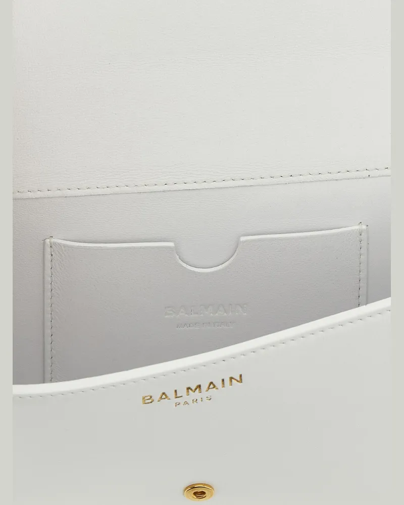 Balmain Women's White Calfskin Cardholder Accessory White