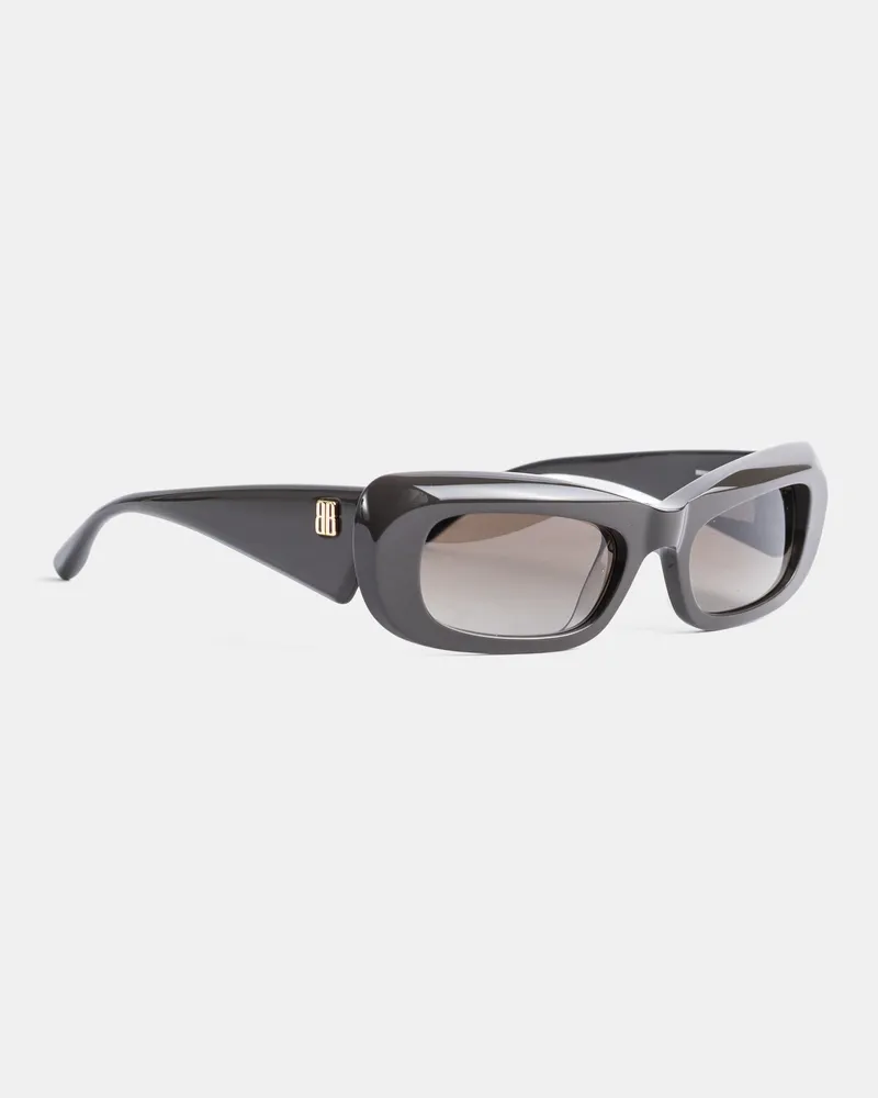 Balenciaga Women's Diva Rectangular Brown Sunglasses Brown