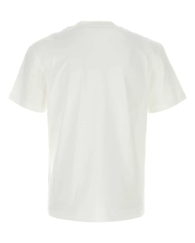 Valentino Garavani Bianco Exterior: Cotton T-Shirt T-shirts And Polos White