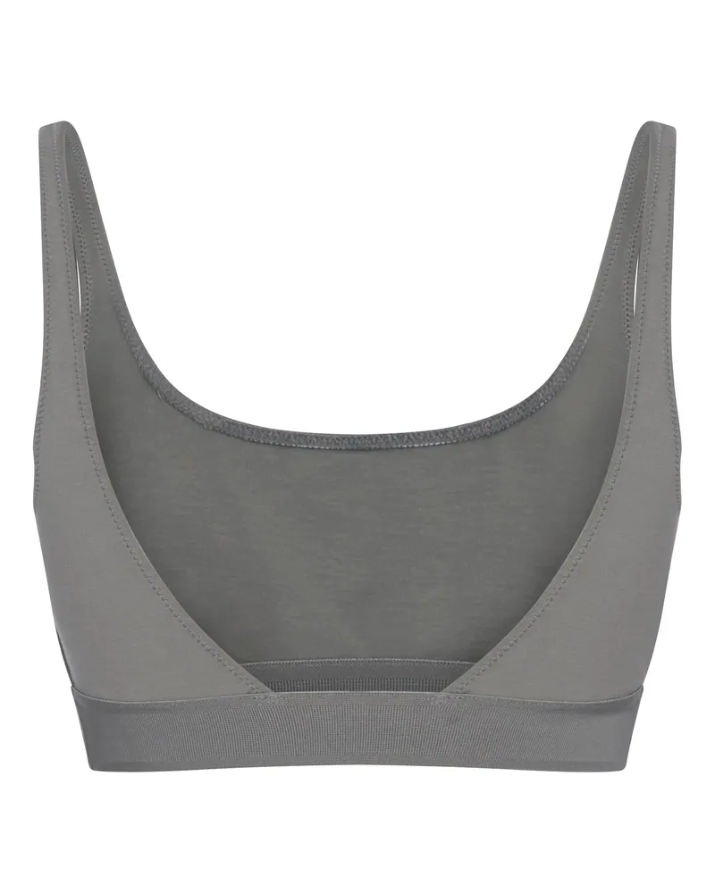 Tom Ford Women Top Scoop Neck Grey Modal Tops Gray