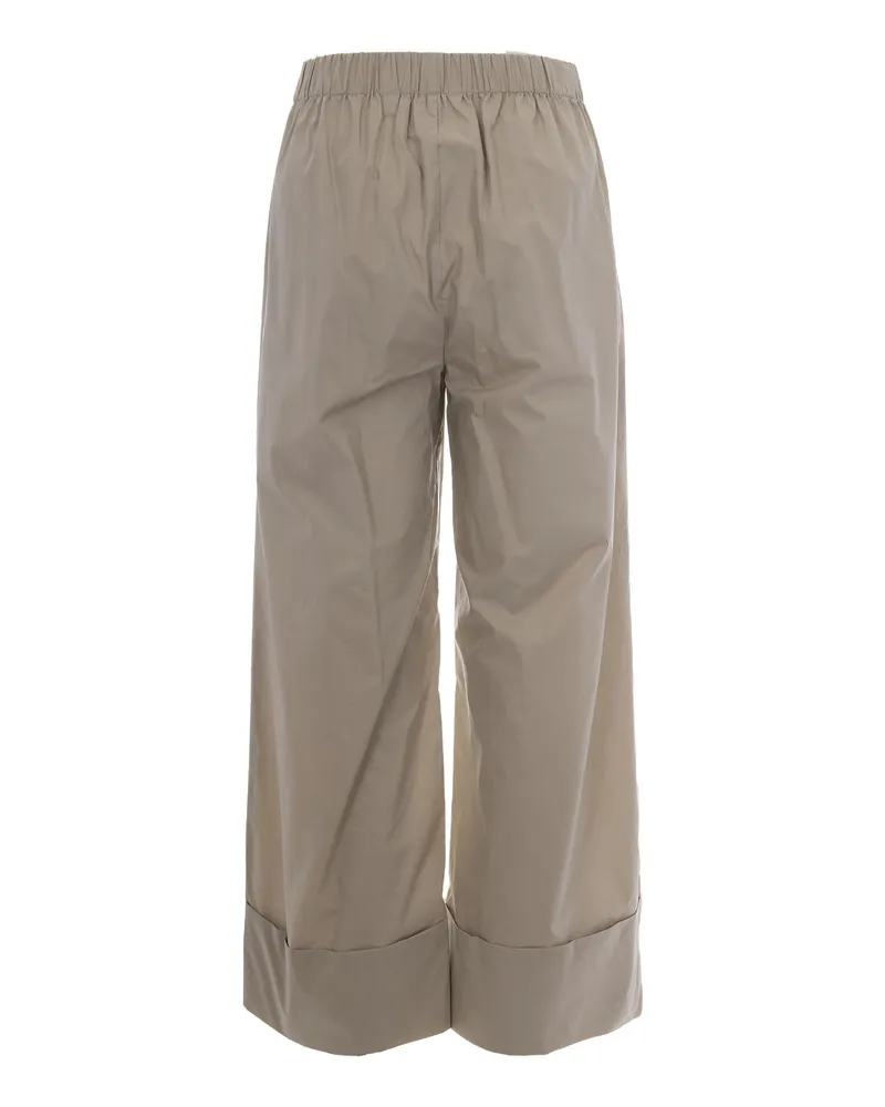 Liu Jo Women's Flare Trousers Aluminium Cotton Gray