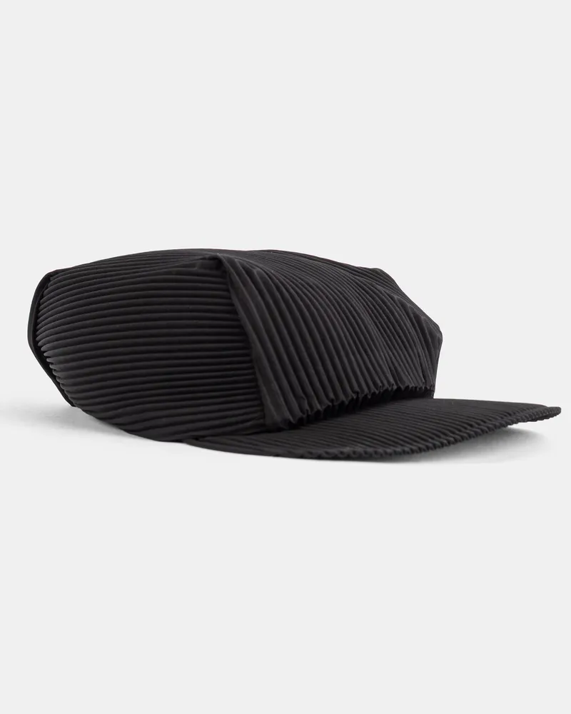 Issey Miyake PP69AA861 Pleated Baseball Cap — Black Black