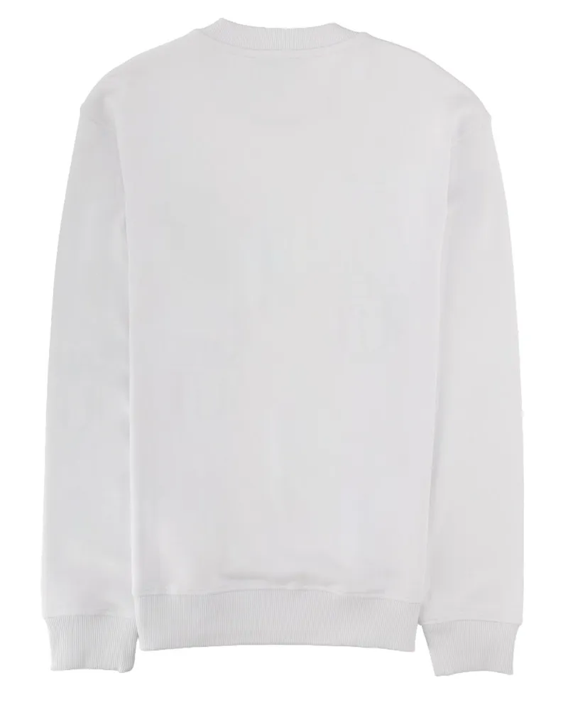 Versace Jeans Logo Cotton Sweatshirt — White White